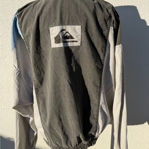 Vintage 90s Quiksilver Surf Skate Zip Up Surfwear Jacket Adult Size L Made 🇺🇸